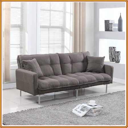 Sofa Bed - Dark Grey : Ghế Sofa Băng + Ngã Thành Giường 